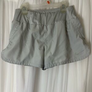 Nike Women's Light Gray Athletic Shorts